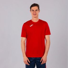 T-SHIRT COMBI RED S/S red L